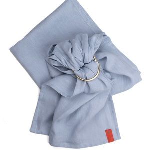 Sakura linen ring sling in Grey/Black